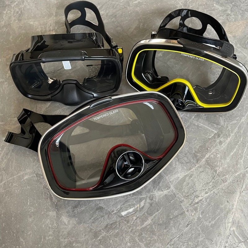 Diving Mask - Anti-fog Diving Goggles, Large Field of