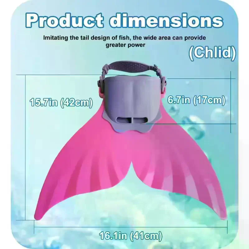 Mermaid Silicone Fins Swimming - đánh giá và giá Swim Fins