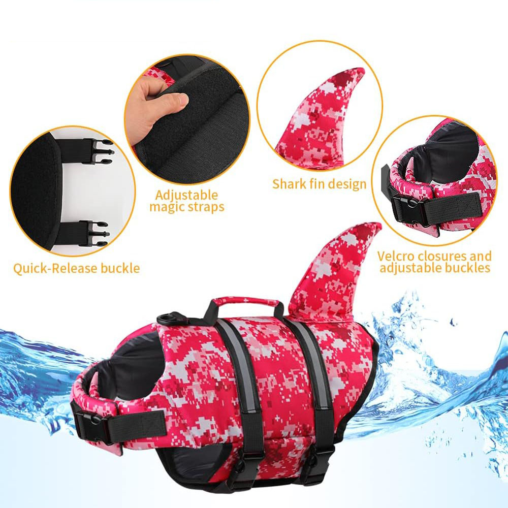 Dog Life Jacket Shark Ripstop  - đánh giá và giá Life Jacket